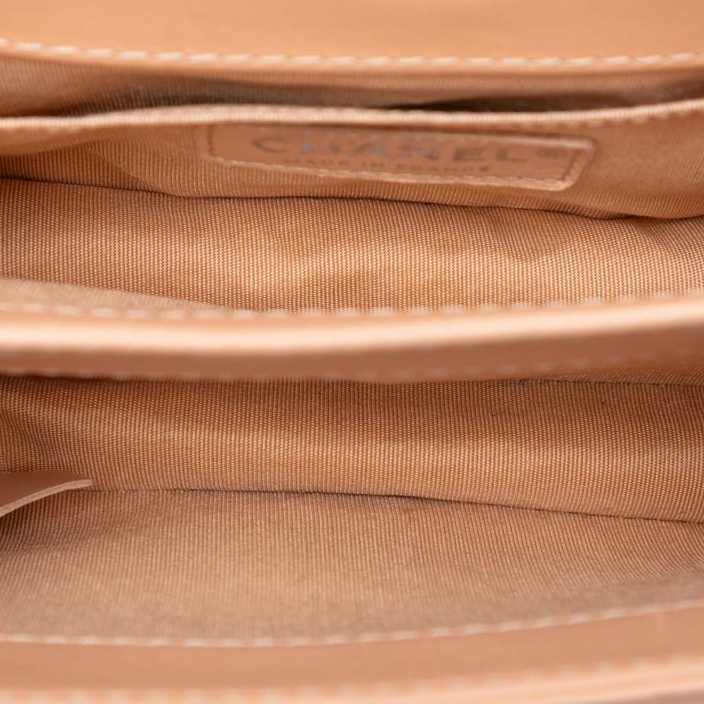 Chanel Small Calfskin Braided Chic Flap Brown Leather Very good condition - Model View