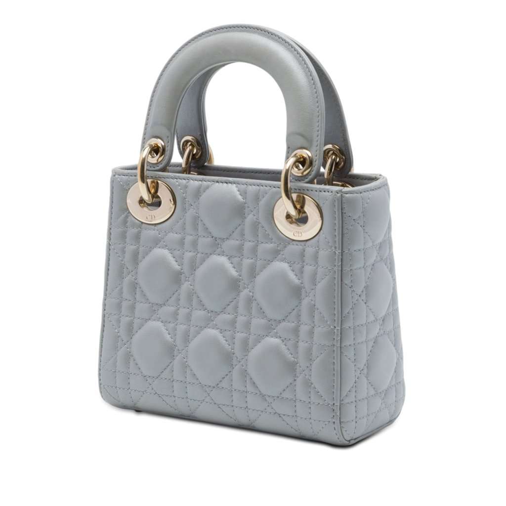 Dior Mini Lambskin Cannage Lady Dior MultiColor Leather Very good - Back View