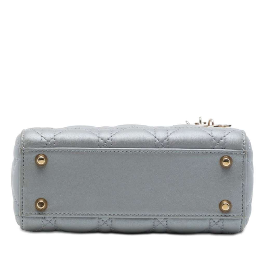 Dior Mini Lambskin Cannage Lady Dior MultiColor Leather Very good - Inside View