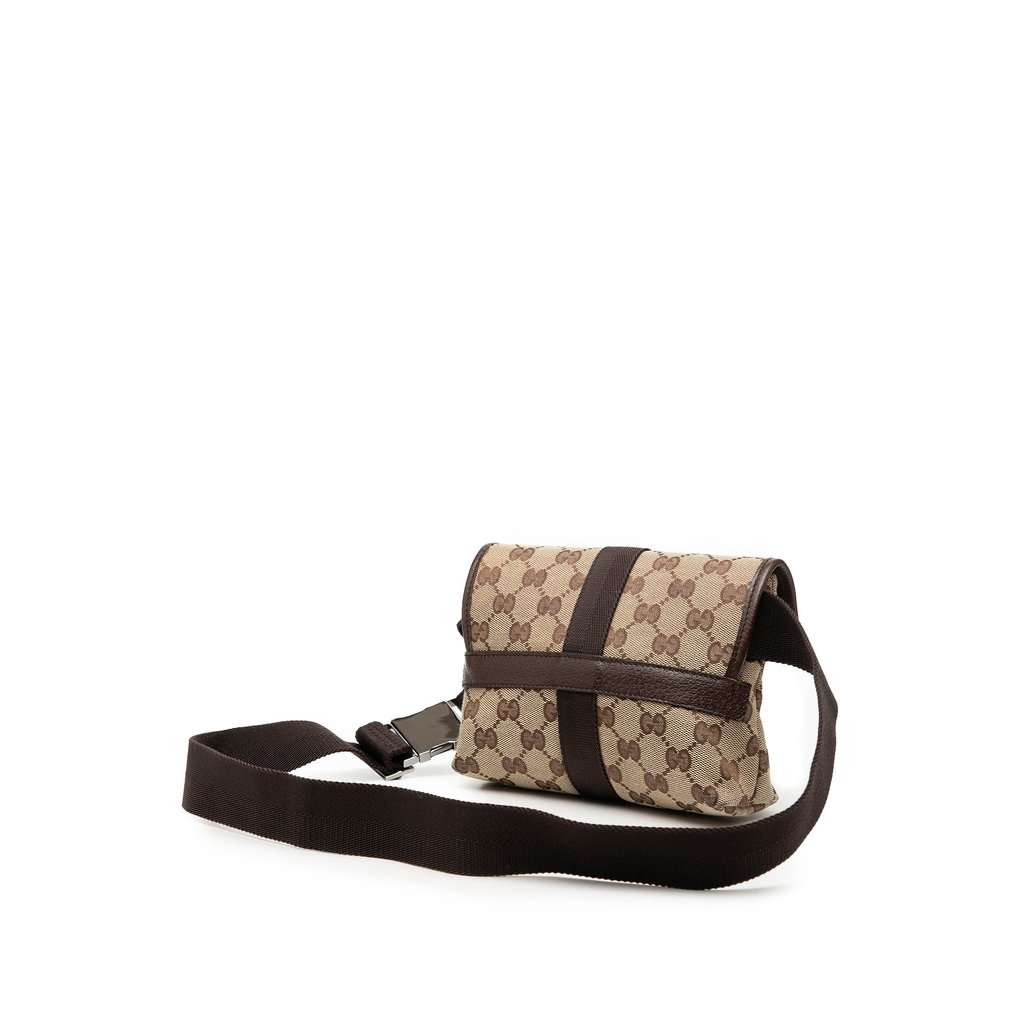 Gucci GG Canvas Belt Bag Beige Very good - Back View