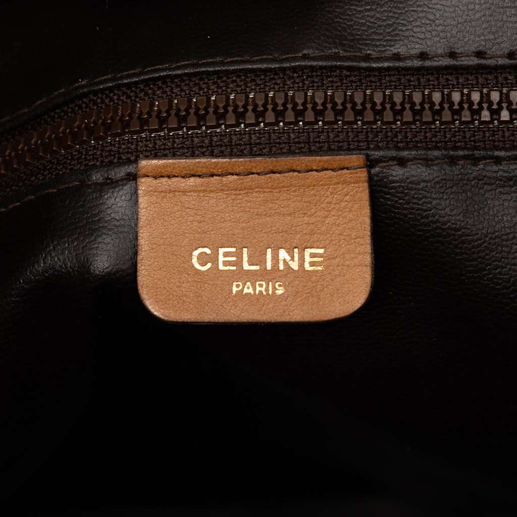 Celine Macadam Coated Canvas Handbag Beige Very good condition - Box View