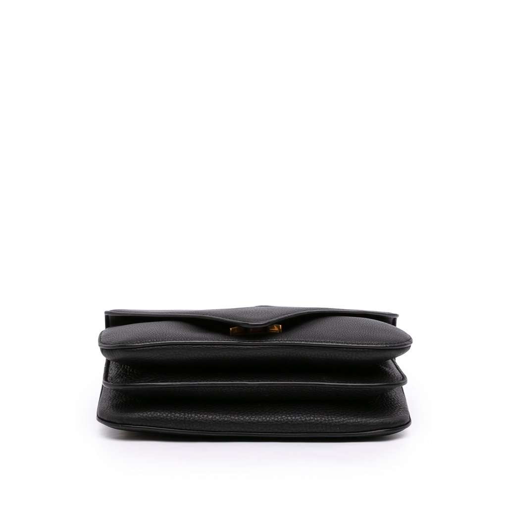 Bottega Veneta Small Leather Mount Envelope Chain Bag Black Leather Very good condition - Inside View