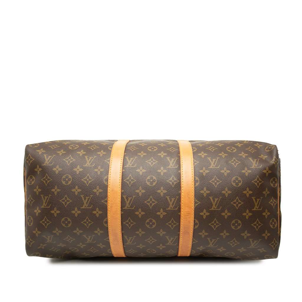 Louis Vuitton Monogram Keepall 50 Brown Good - Inside View