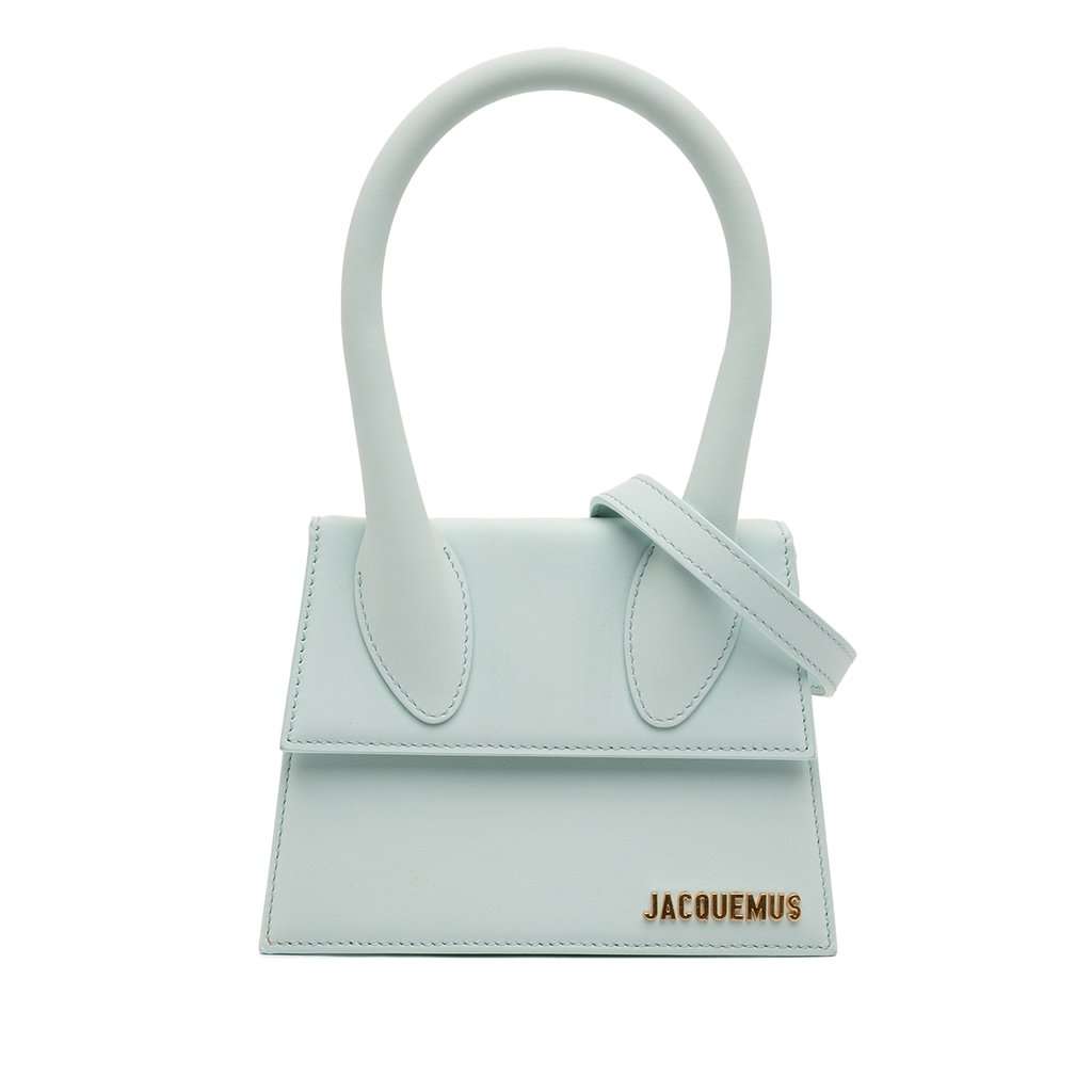 Jacquemus Leather Le Chiquito Moyen Blue Leather Very good - Front View