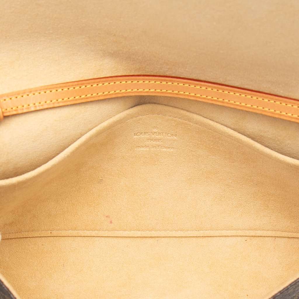 Louis Vuitton Monogram Pochette Twin GM Brown Very good condition - Model View