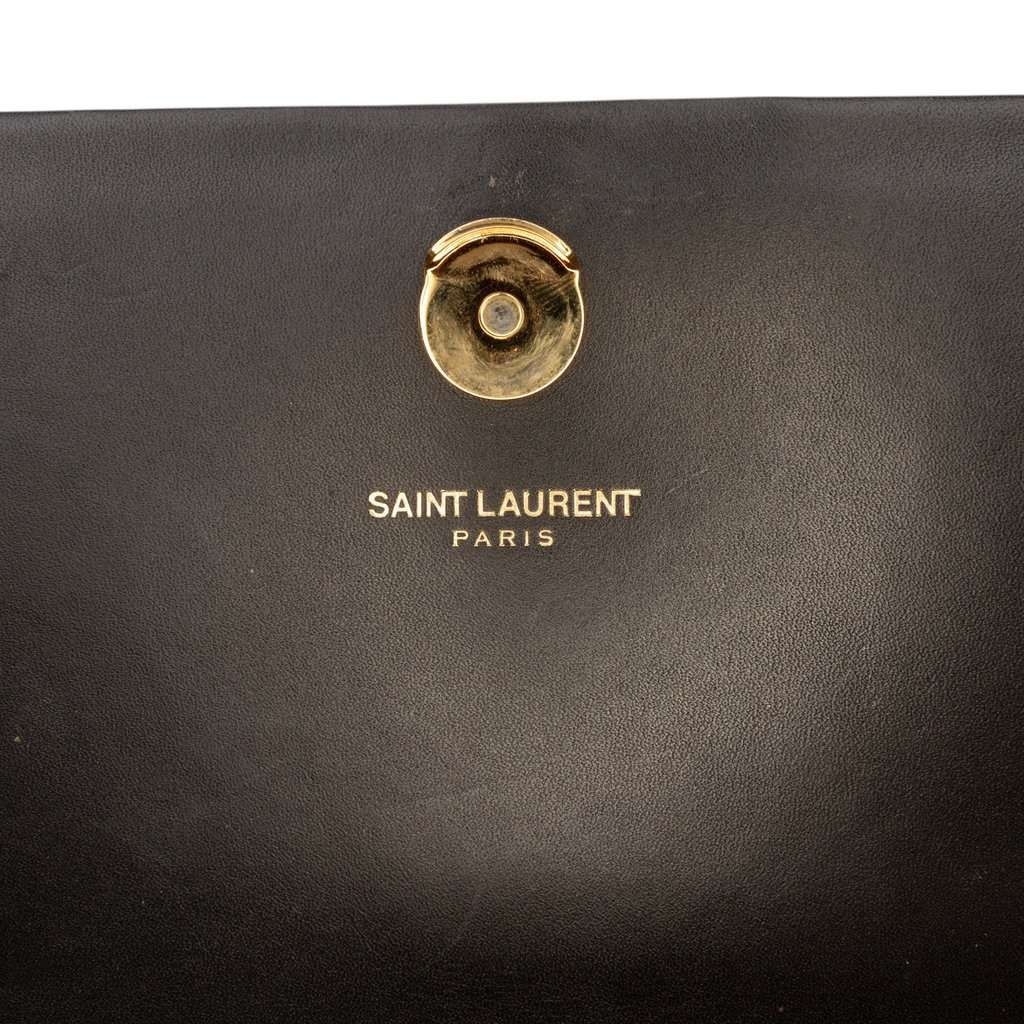 Saint Laurent Medium Smooth Calfskin Classic Monogram Kate Tassel Crossbody Black Leather Good - Box View