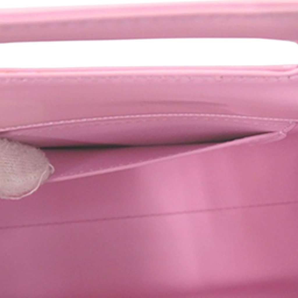 Salvatore Ferragamo Micro Brushed Calfskin Wanda Top Handle Bag Pink Leather Very good condition - Box View