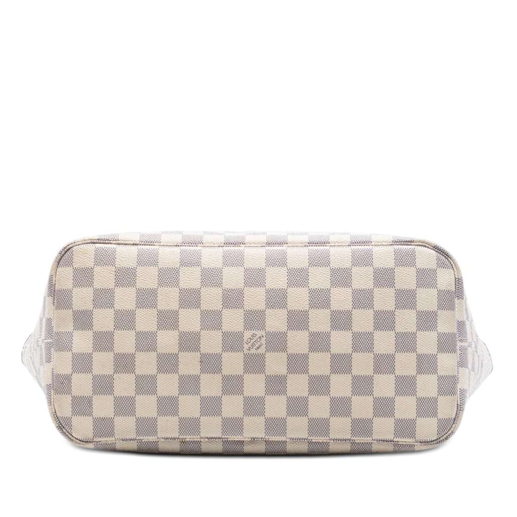 Louis Vuitton Damier Azur Neverfull MM White Very good condition - Inside View