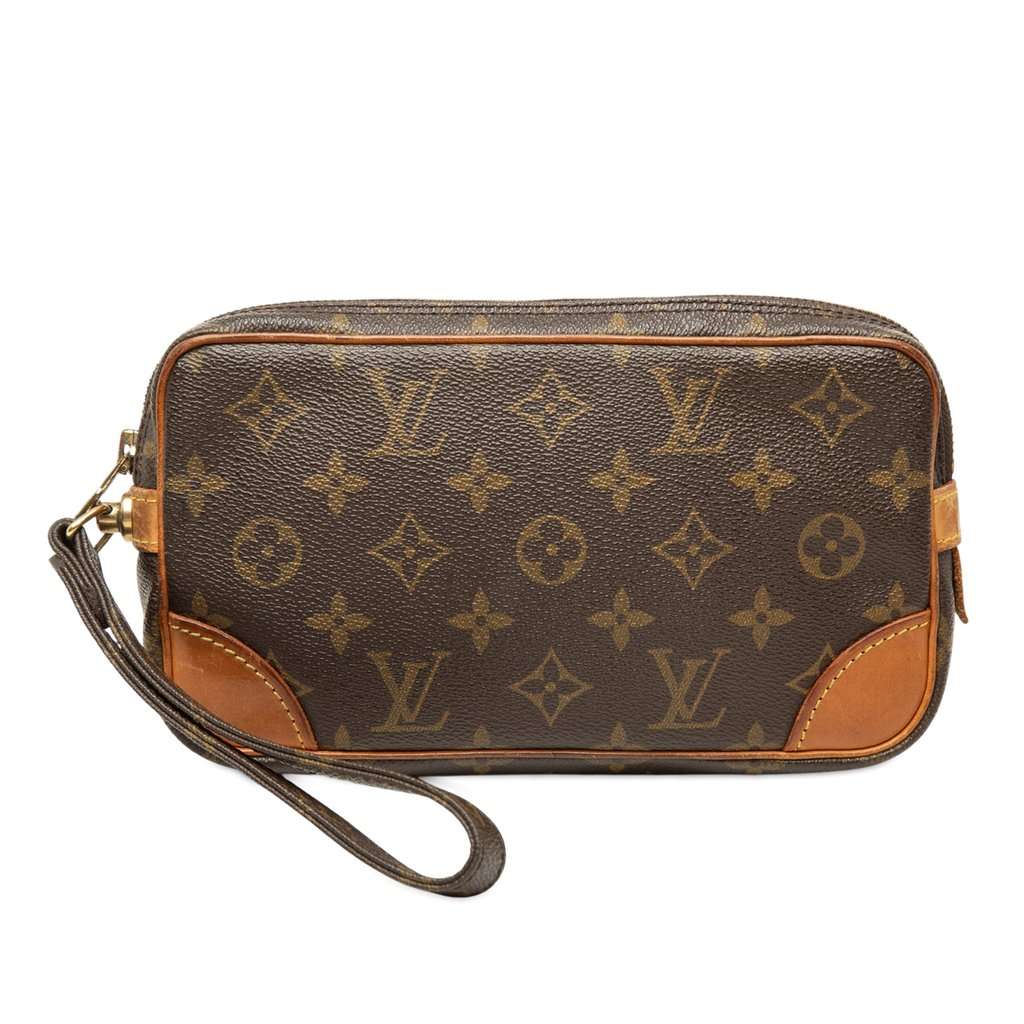 Louis Vuitton Monogram Marly Dragonne PM Brown Very good - Front View