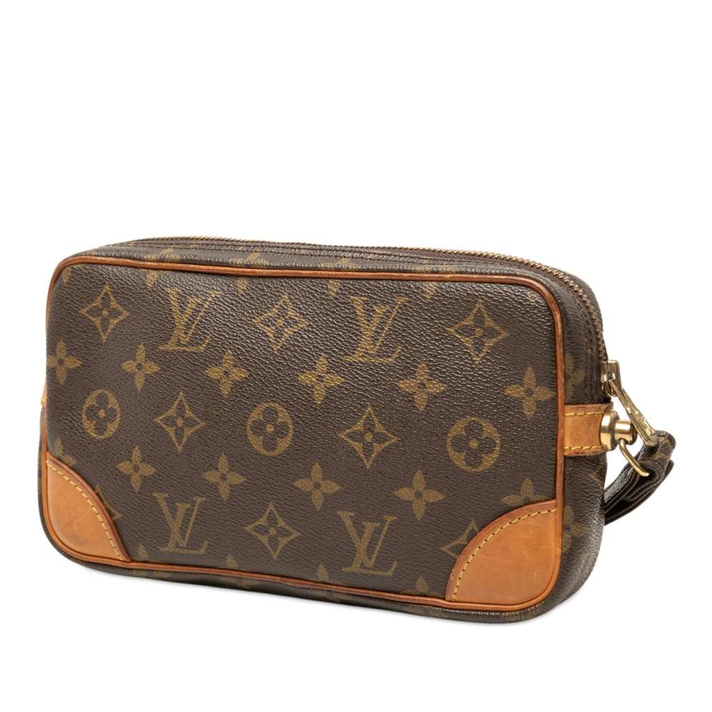 Louis Vuitton Monogram Marly Dragonne PM Brown Very good - Back View