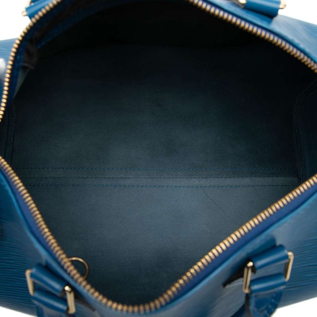Louis Vuitton Epi Speedy 30 Blue Leather Very good condition - Model View