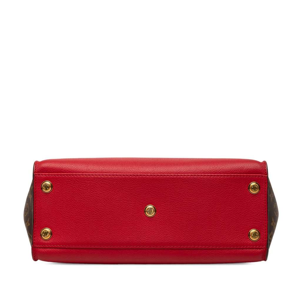 Louis Vuitton Monogram On My Side MM Red Leather Very good condition - Inside View