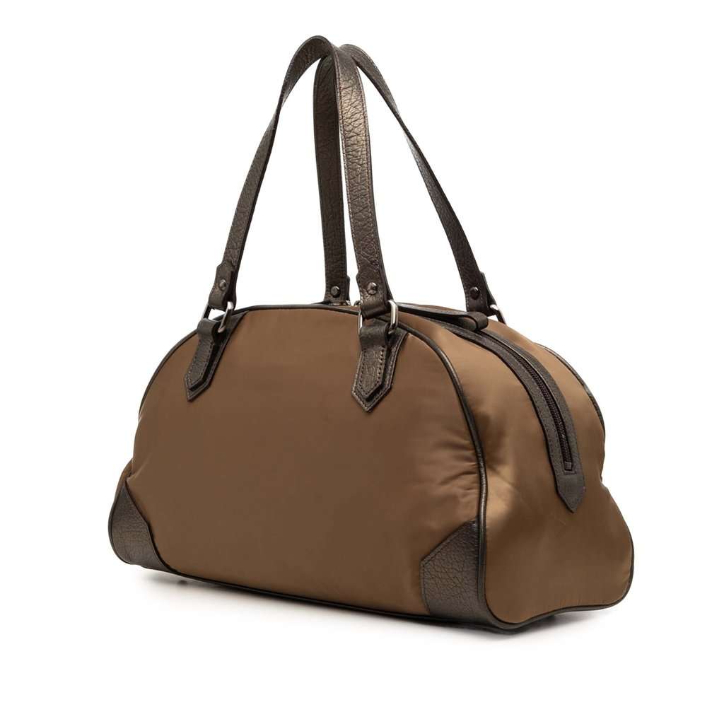 Burberry Nylon Handbag Brown Very good condition - Back View
