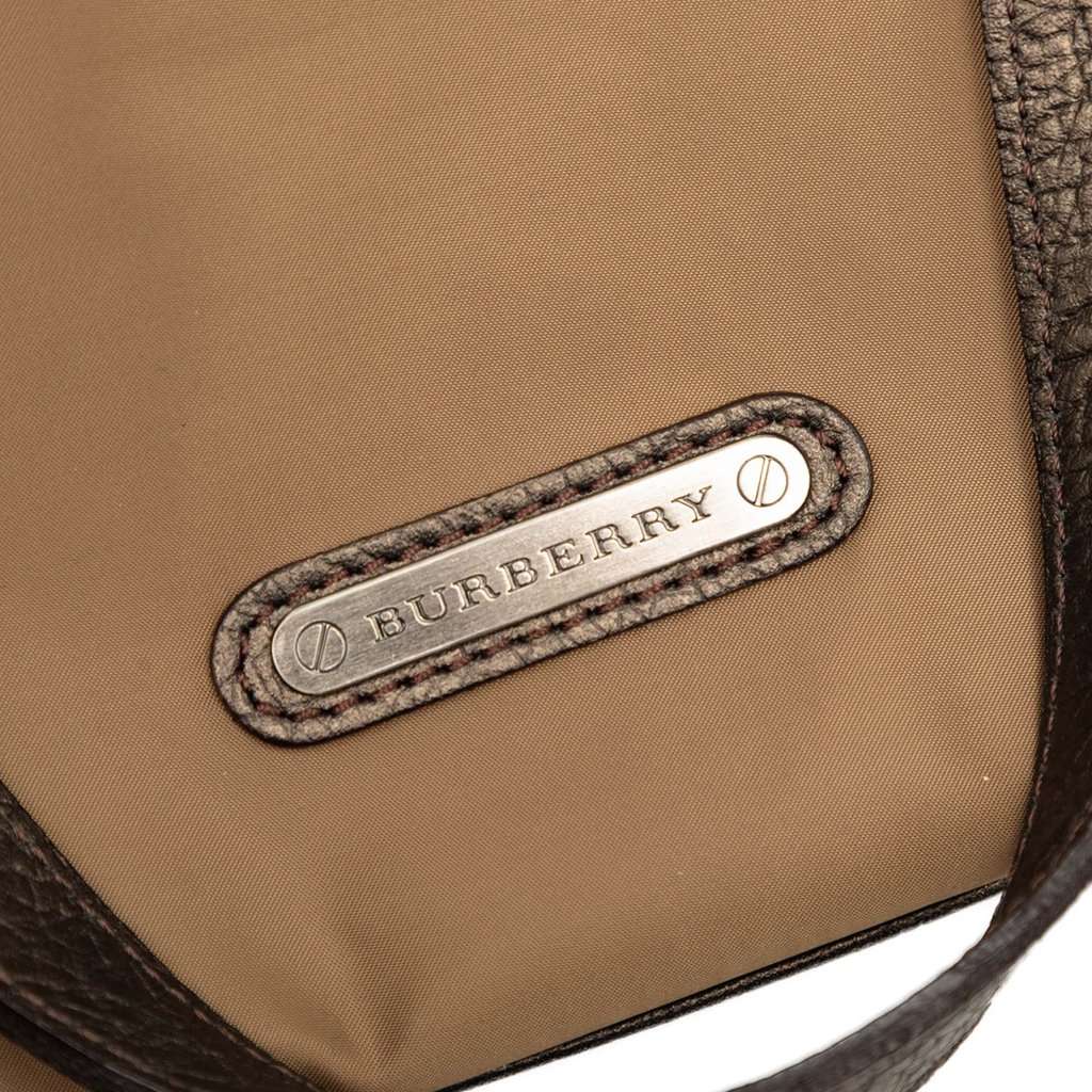 Burberry Nylon Handbag Brown Very good condition - Box View