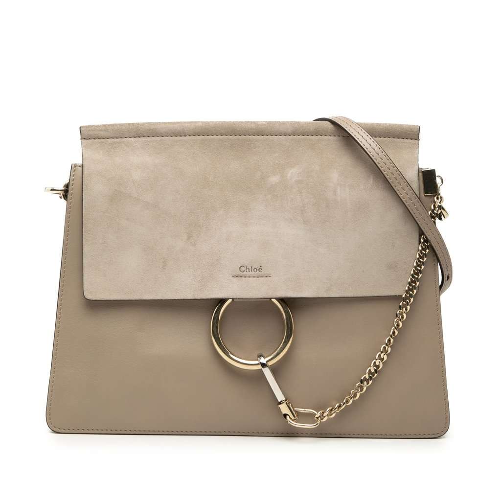 Chloé Medium Leather Faye Shoulder Bag MultiColor Leather Very good condition - Front View