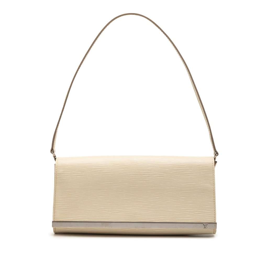 Louis Vuitton Epi Sevigne Clutch Brown Leather Very good condition - Front View