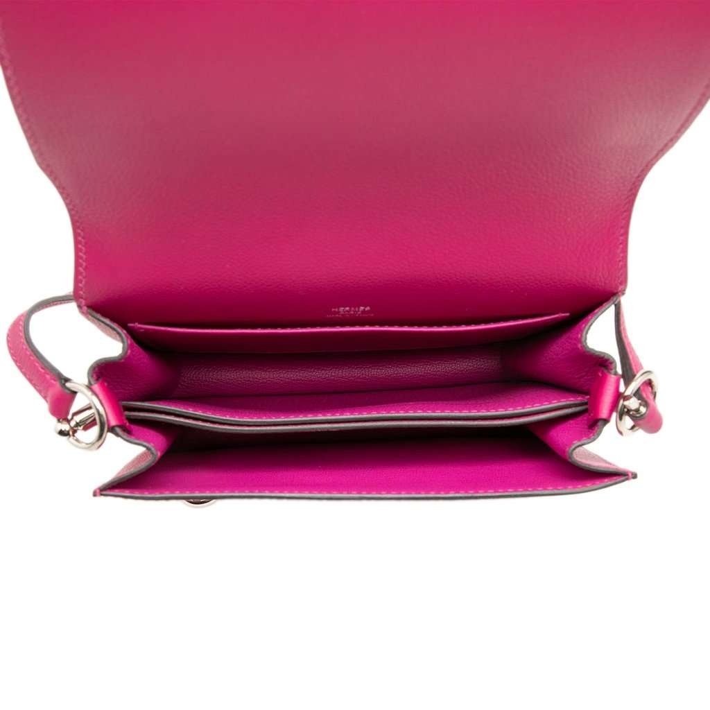 Hermès Mini Evercolor Sac Roulis 18 Pink Leather Very good condition - Model View