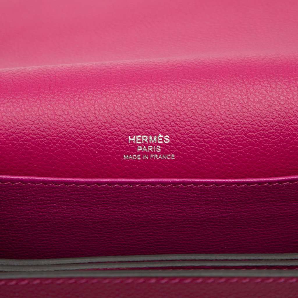 Hermès Mini Evercolor Sac Roulis 18 Pink Leather Very good condition - Box View