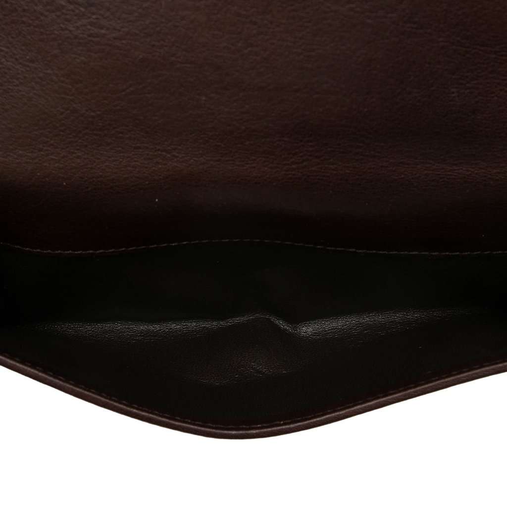 Gucci GG Suede Pelham Continental Long Wallet Brown Leather Very good condition - Box View