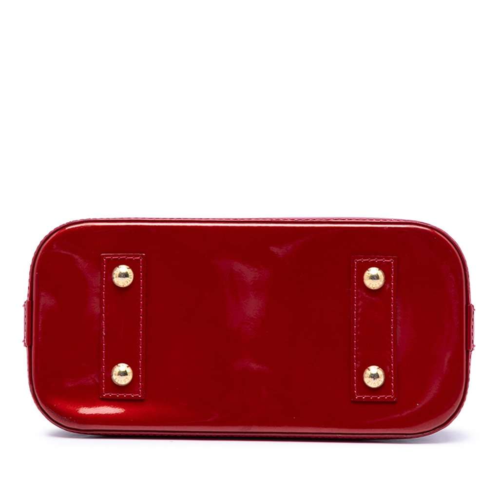 Louis Vuitton Monogram Vernis Alma BB Red Leather Very good condition - Inside View