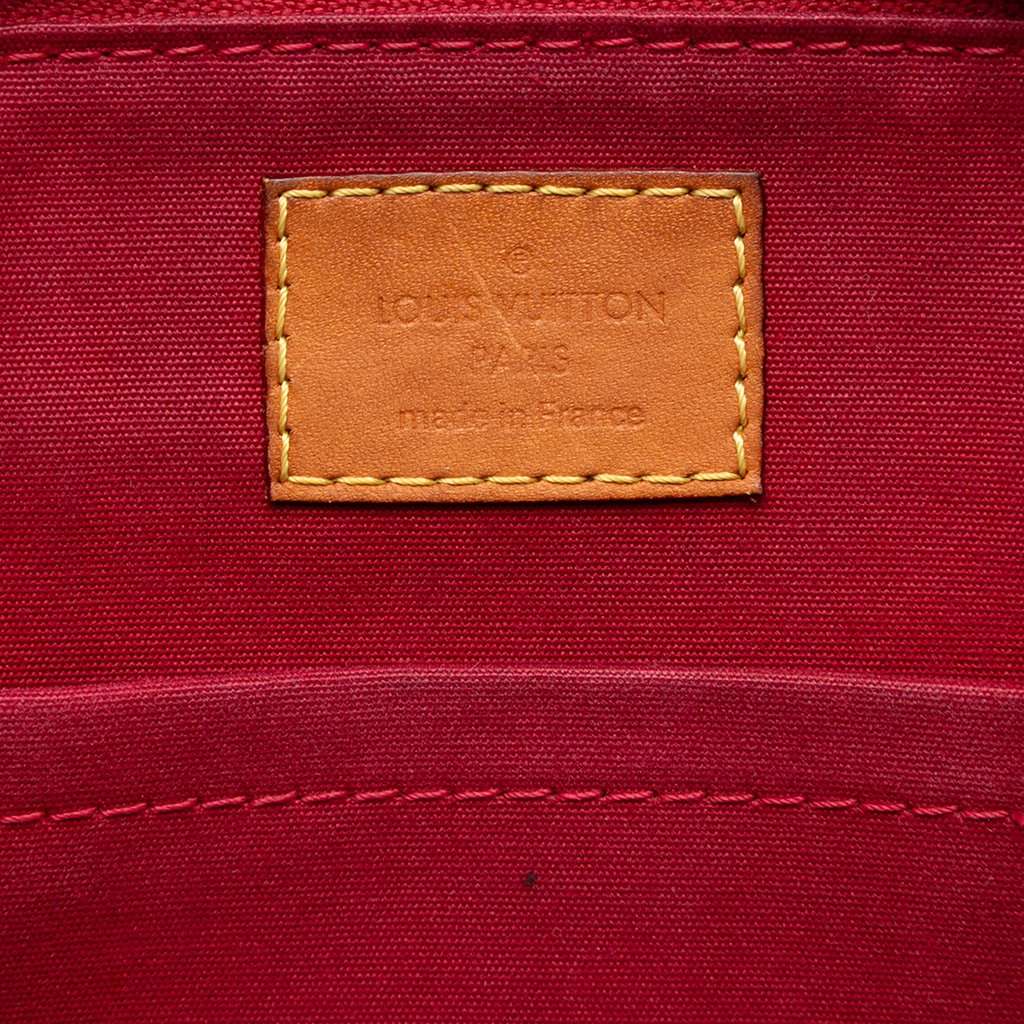 Louis Vuitton Monogram Vernis Alma BB Red Leather Very good condition - Box View