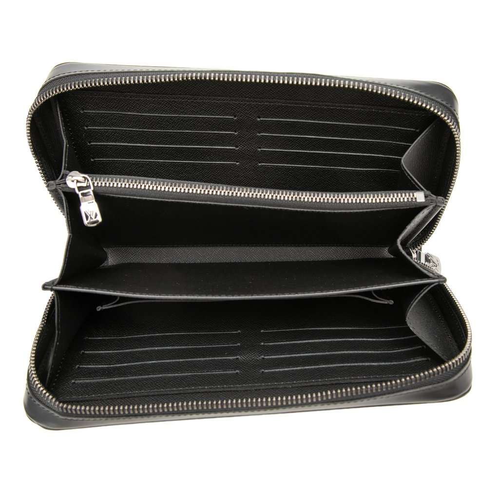 Louis Vuitton Monogram Eclipse Zippy XL Wallet Black Very good condition - Model View