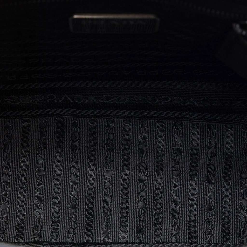 Prada Nappa Leather Shoulder Bag Black Leather Very good - Model View