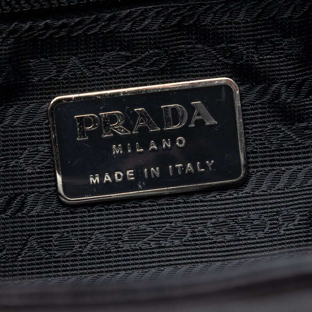 Prada Nappa Leather Shoulder Bag Black Leather Very good - Box View