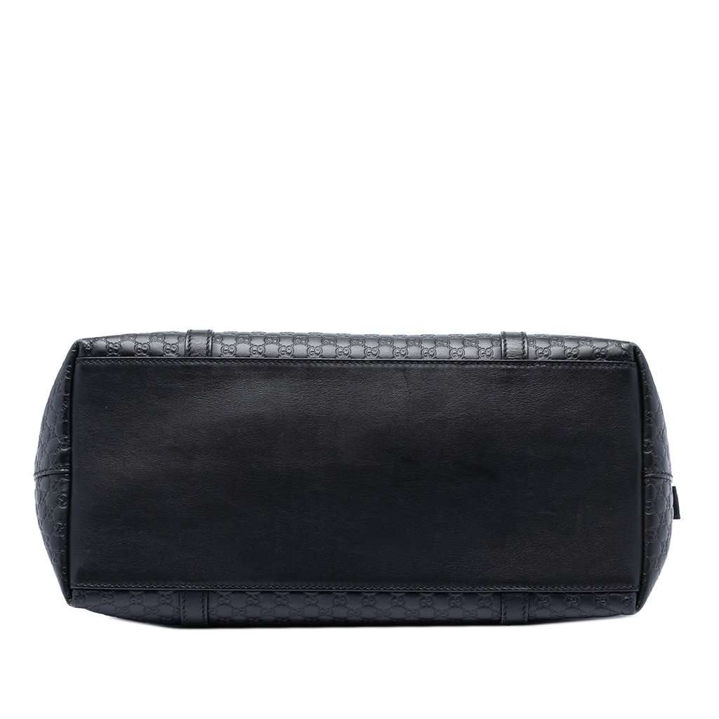 Gucci Large Microguccissima Dome Satchel Black Leather Very good condition - Inside View