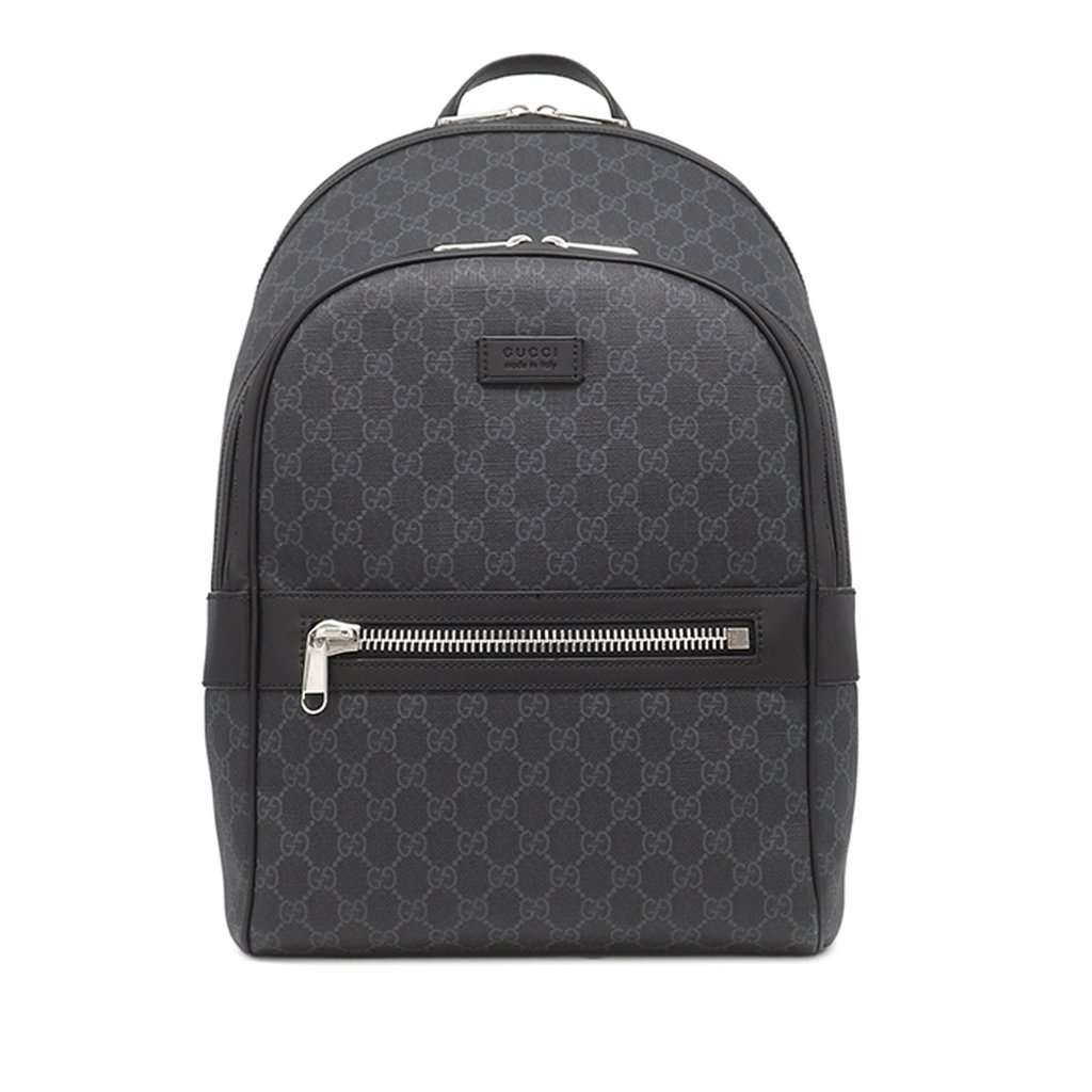 Gucci GG Supreme Web Backpack Black Very good condition - Inside View