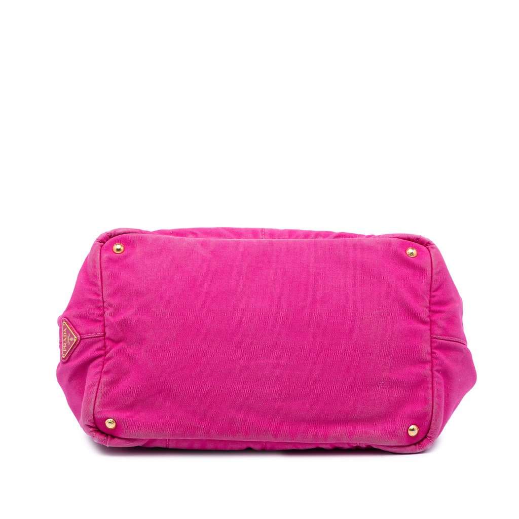 Prada Canvas Canapa Logo Tote Pink Very good - Inside View