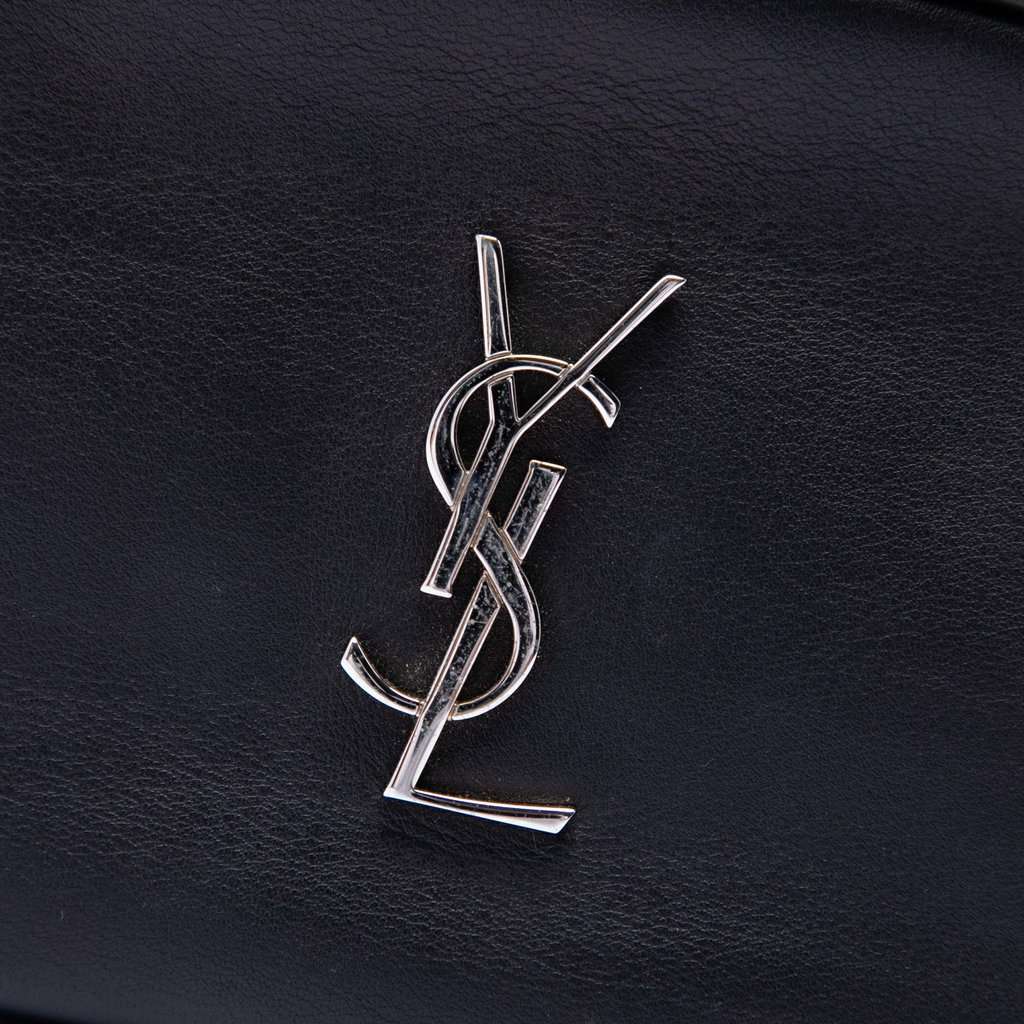 Saint Laurent Calfskin Monogram Blogger Bag Black Leather Very good condition - Box View