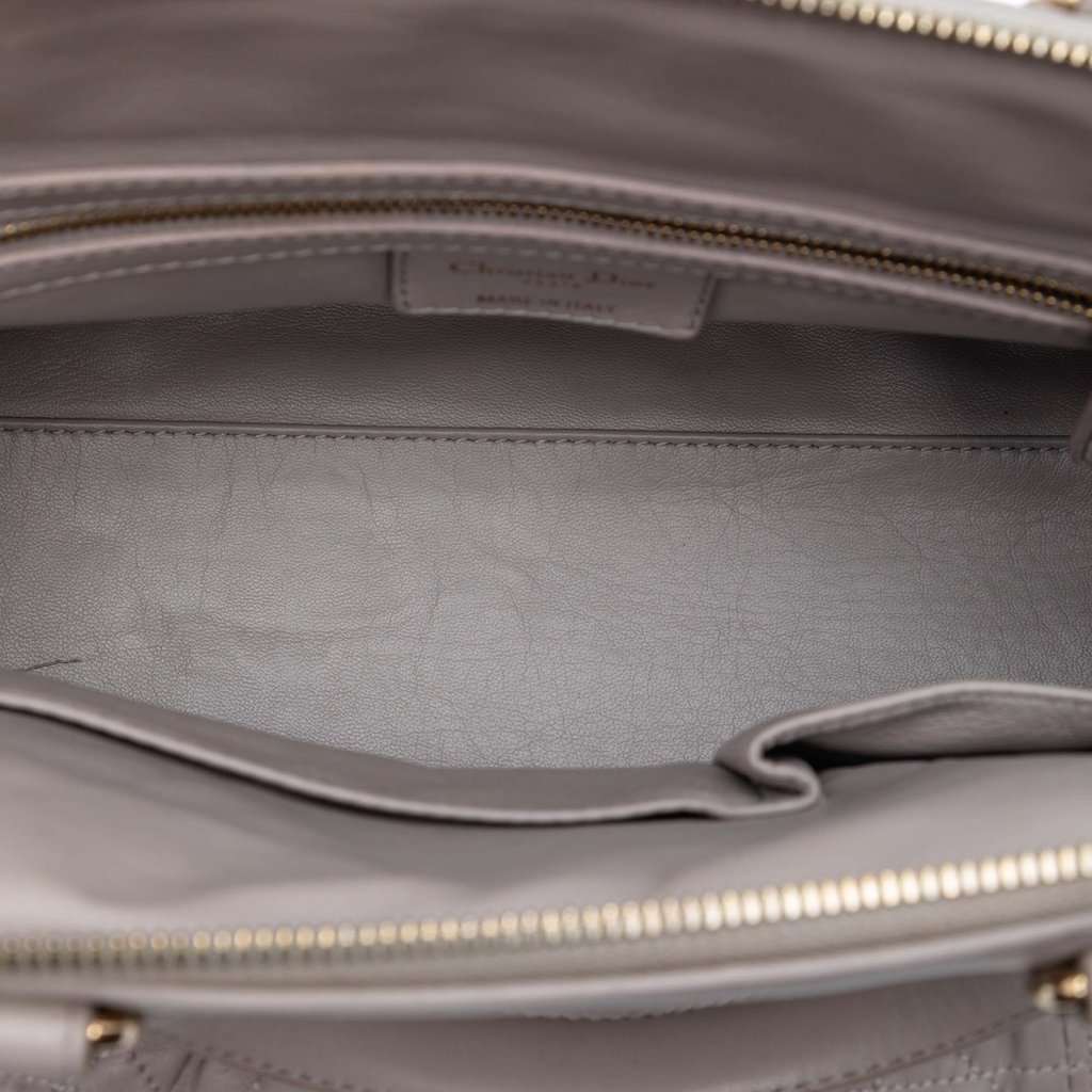 Dior Lambskin Gaufre Cannage Delices Frame Satchel MultiColor Leather Very good condition - Box View