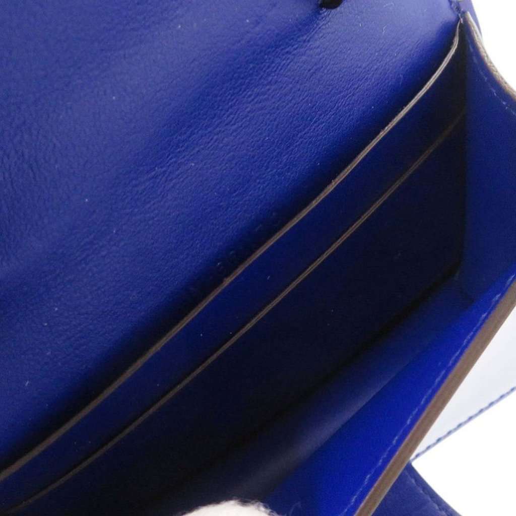 Salvatore Ferragamo Leather Twin Gancio Lock Crossbody Blue Leather Very good condition - Model View