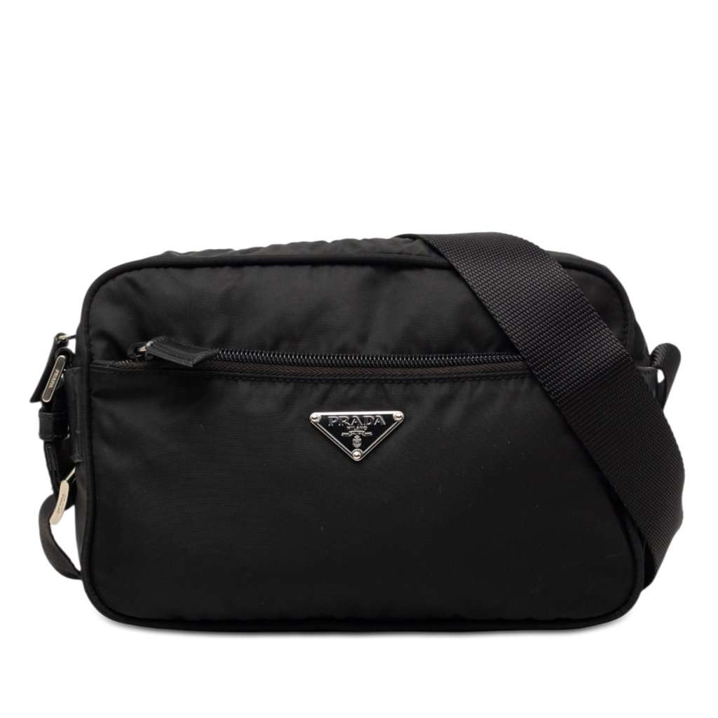Prada Tessuto Camera Bag Black Very good condition - Front View