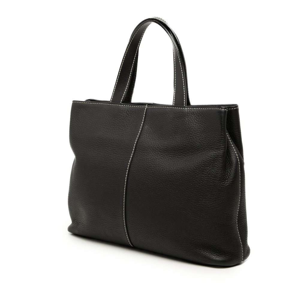 Burberry Leather Tote Black Leather Very good - Back View