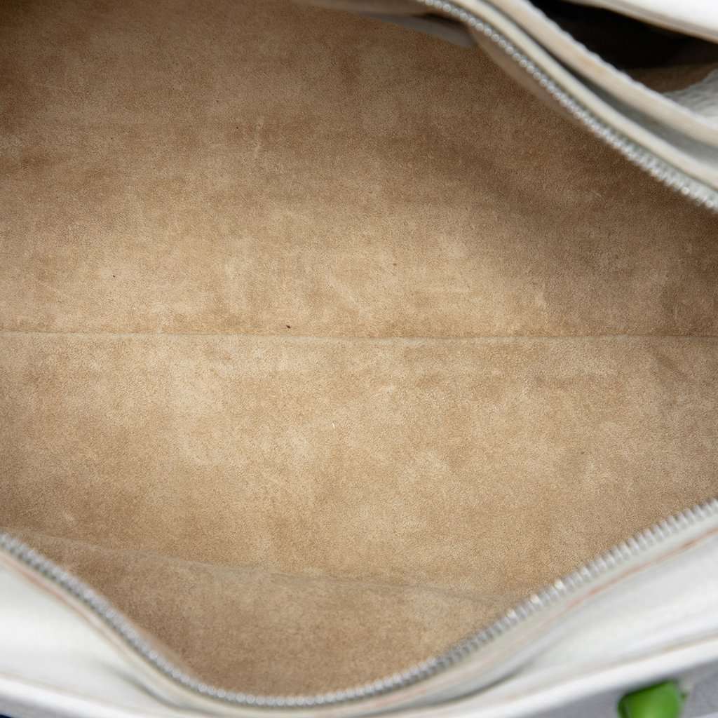 Bottega Veneta Grained Calfskin Toggle Crossbody White Leather Very good condition - Model View