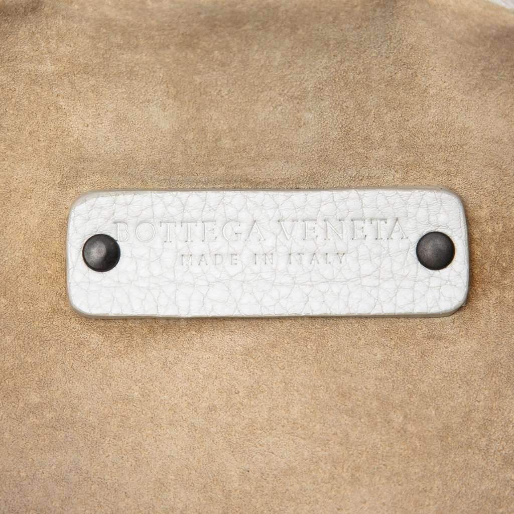 Bottega Veneta Grained Calfskin Toggle Crossbody White Leather Very good condition - Box View