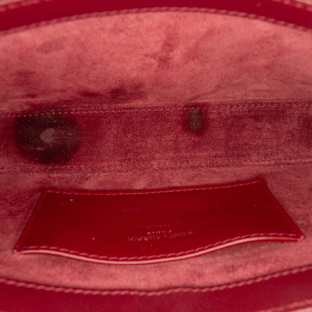 Saint Laurent Mini Patent Le 5 a 7 Red Leather Very good condition - Model View