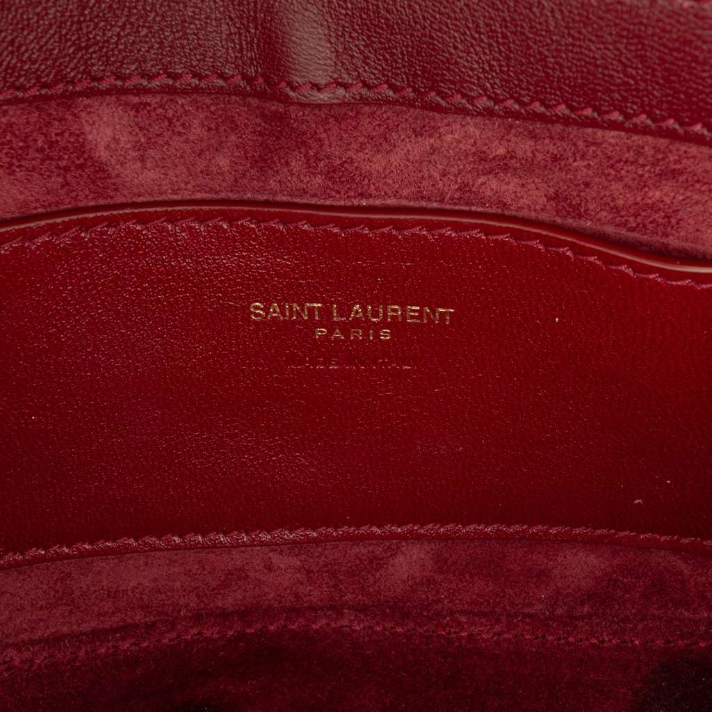 Saint Laurent Mini Patent Le 5 a 7 Red Leather Very good condition - Box View