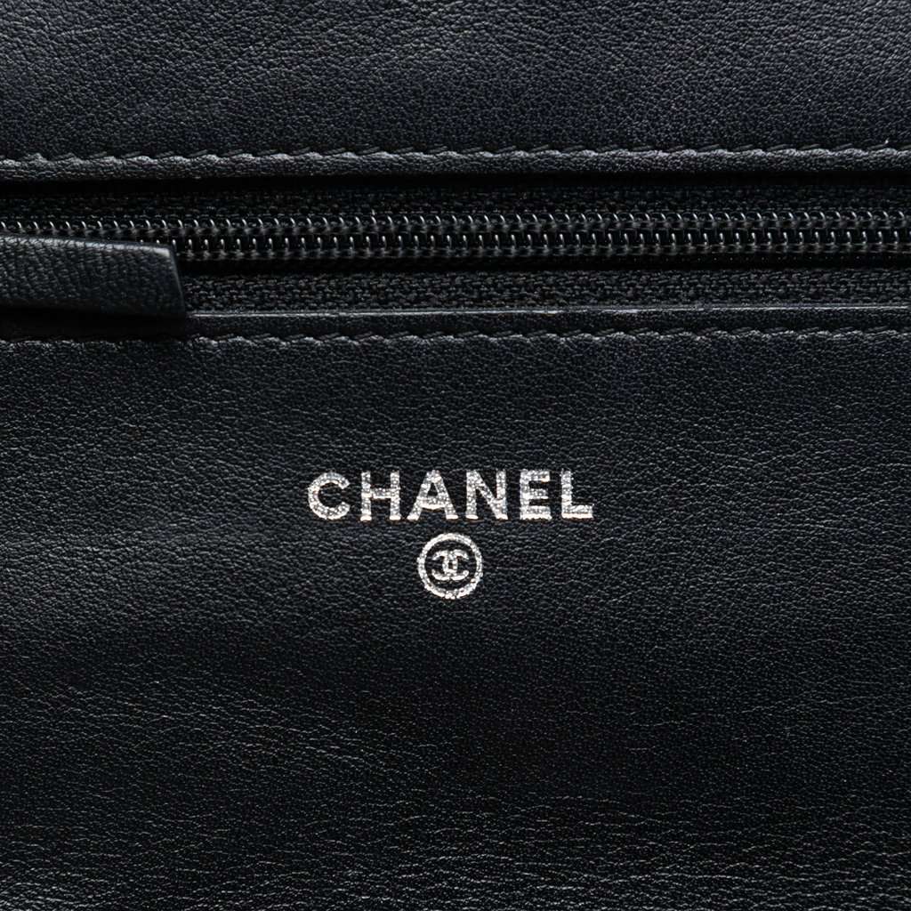 Chanel CC Caviar Wallet On Chain Black Leather Very good condition - Box View