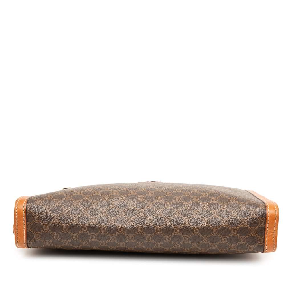 Celine Macadam Coated Canvas Clutch Brown Good condition - Inside View
