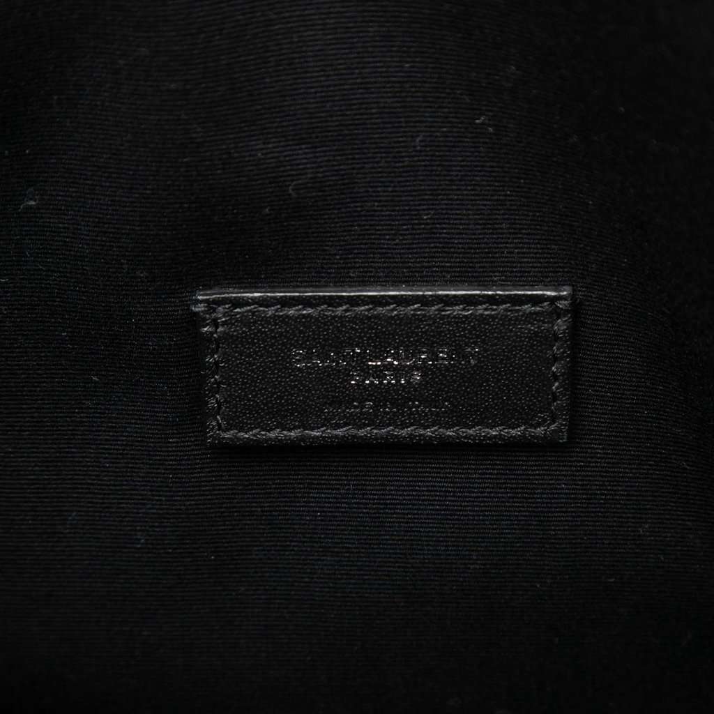 Saint Laurent Raffia Teddy Shopping Tote Black Very good condition - Box View