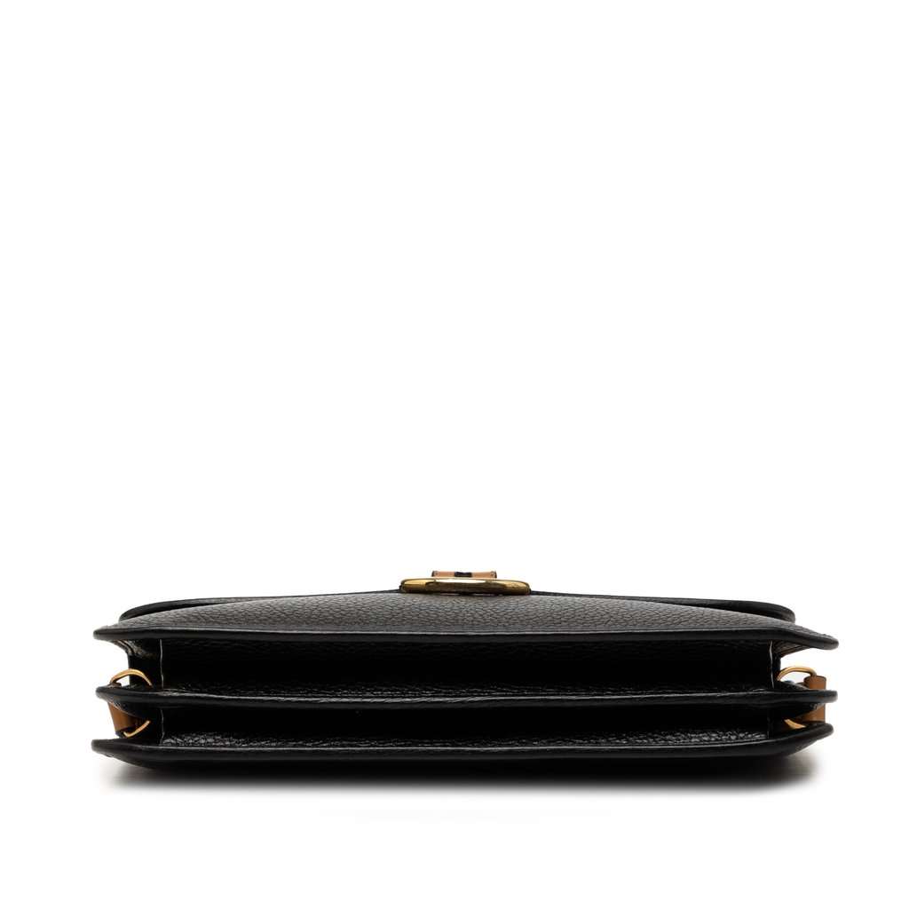Dior Grained Calfskin Crossbody Black Leather Very good condition - Inside View