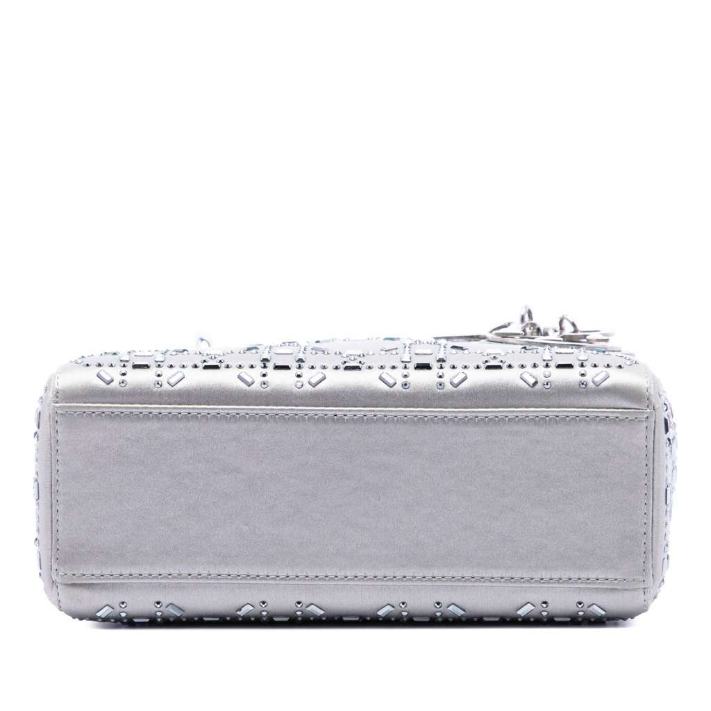 Dior Mini Satin Cannage Crystal Embellished Lady Dior MultiColor Very good condition - Inside View