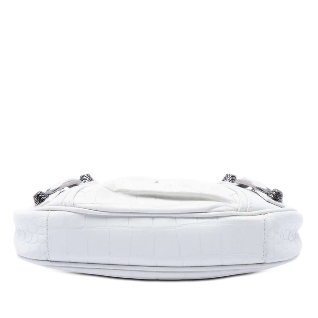 Balenciaga Mini Embossed Leather Motocross Le Cagole White Leather Very good condition - Inside View