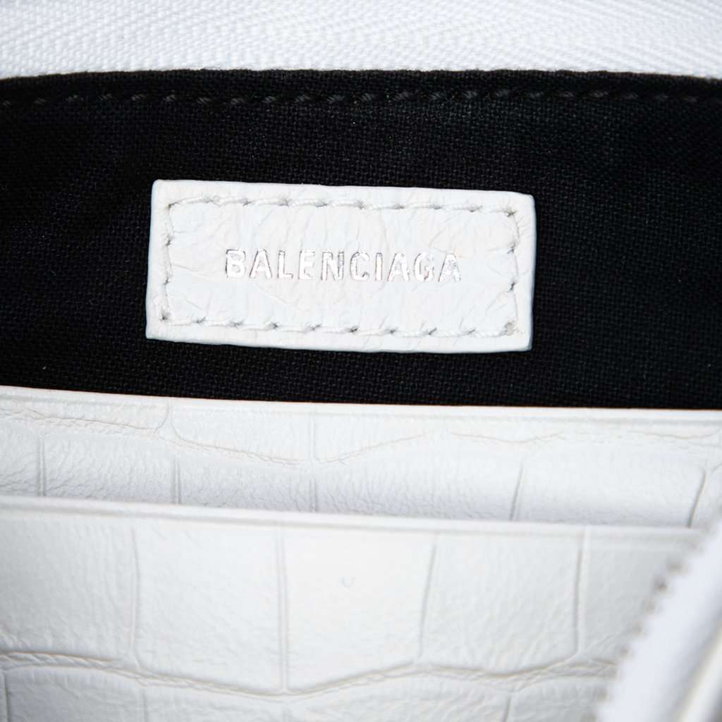 Balenciaga Mini Embossed Leather Motocross Le Cagole White Leather Very good condition - Box View