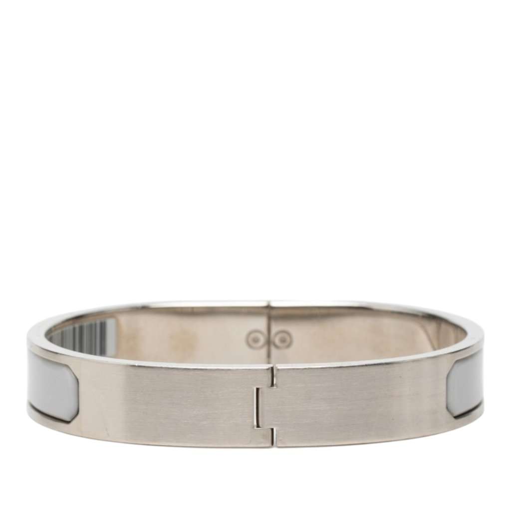 Hermès Palladium Plated Enamel Jet Bracelet MultiColor Very good - Inside View