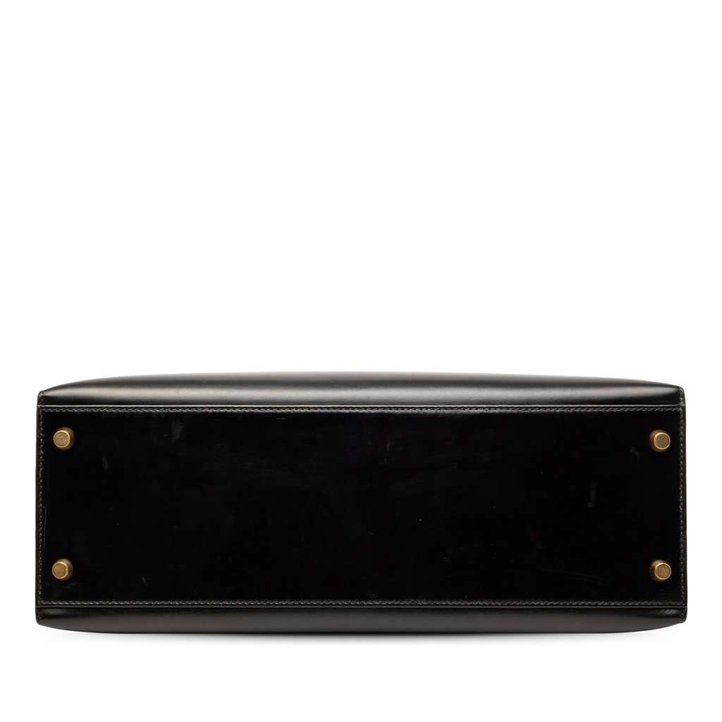 Hermès Box Calf Kelly Sellier 32 Black Leather Very good condition - Inside View