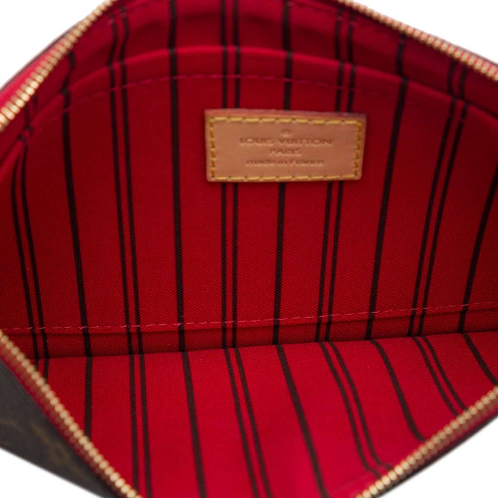 Louis Vuitton Monogram Neverfull Pochette Brown Very good - Model View